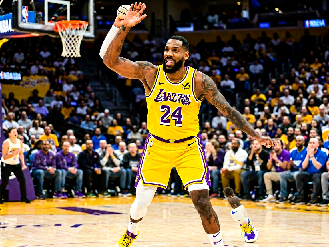 NBA湖人队比赛精彩瞬间